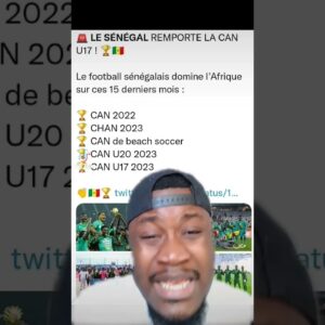 Le Sénégal encore une fois Champion d’Afrique des -17 !!!