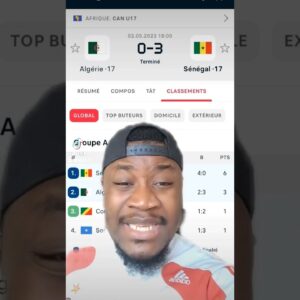 CAN U17: Le Sénégal déjà en Quart de FINALE !!